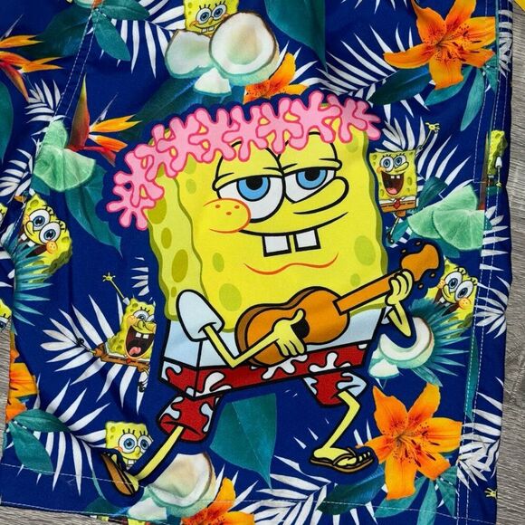 SPONGE BOB Nickelodeon SquarePants Swim Trunks Mens NEW Various Sizes - Picture 3 of 14